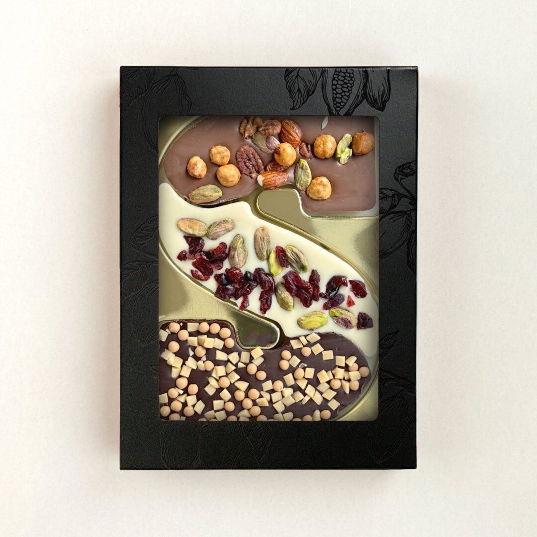 Luxe chocoladeletter s smaken verschillen Notenmix karamel