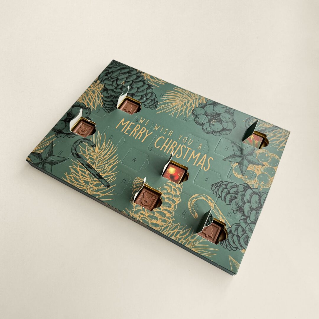 Chocolade adventskalender kerst kopen bij Tasty Present