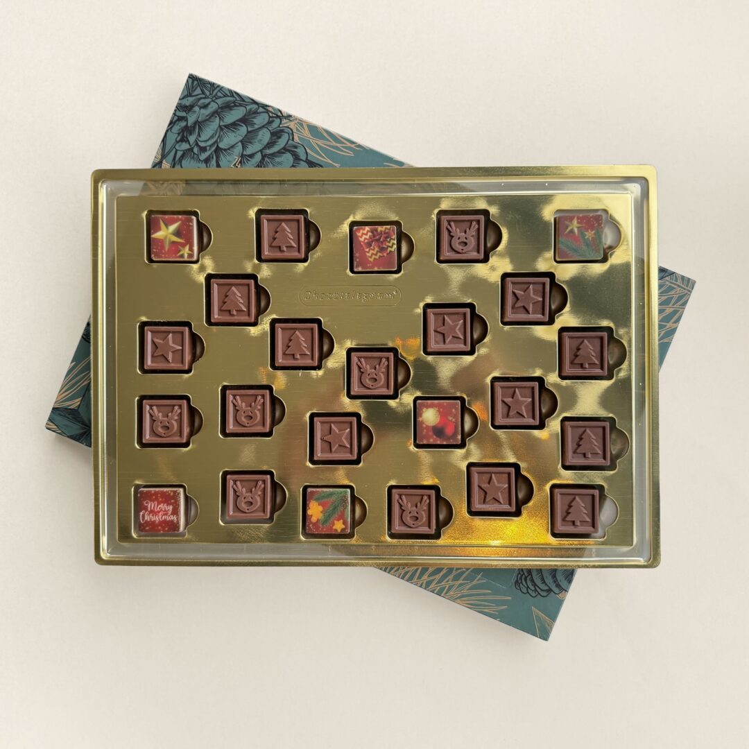 Chocolade adventskalender kerst kopen bij Tasty Present