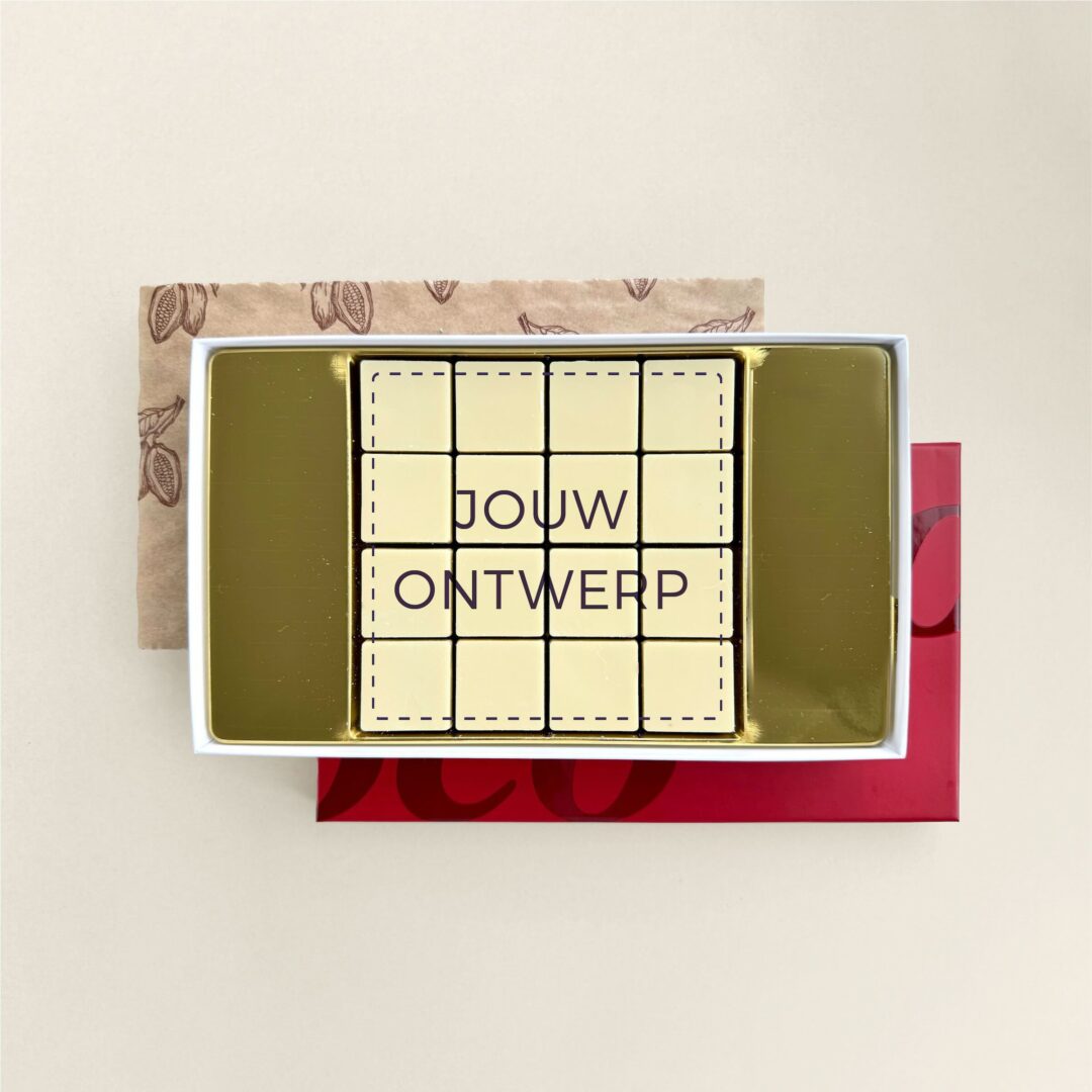 chocolade wenskaart 16x