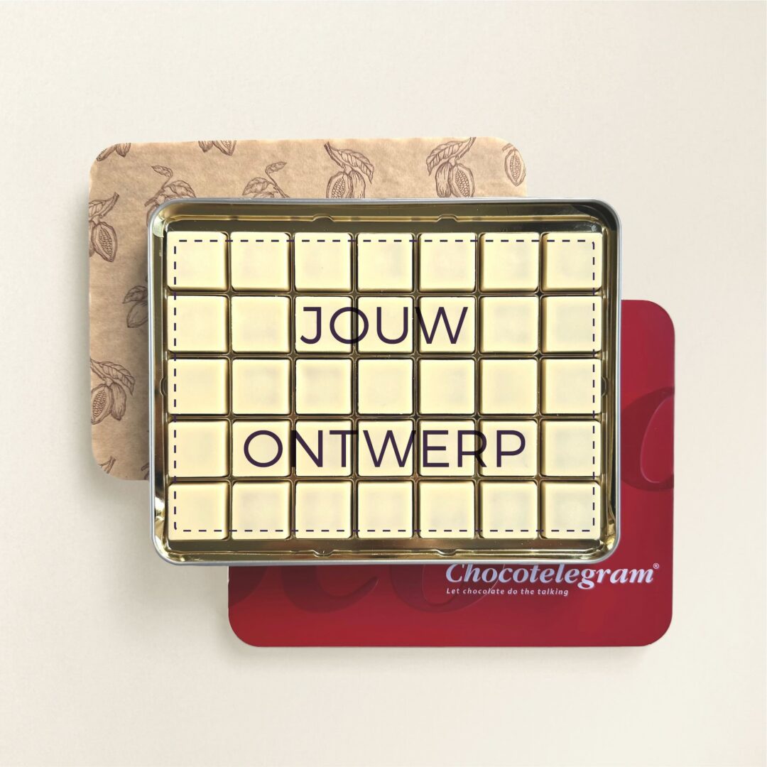 Chocolade wenskaart 35 blik