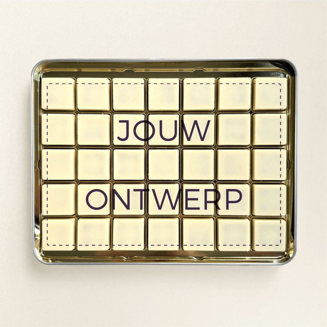 Chocolade wenskaart 35 blik