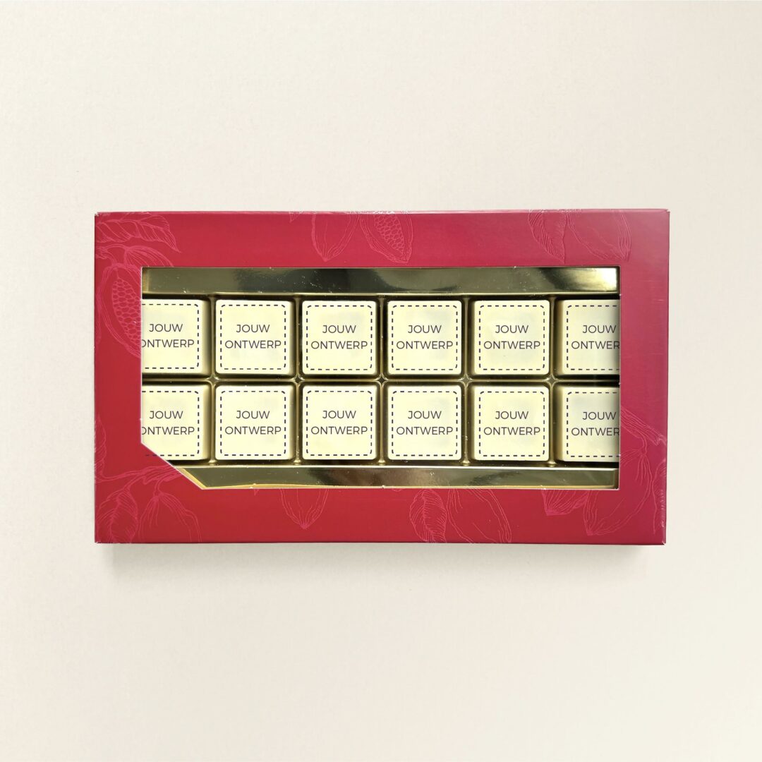 chocolade logoblokje 12x