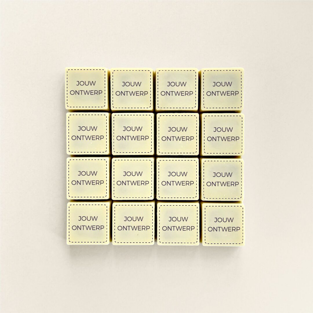 chocolade logoblokje 16x