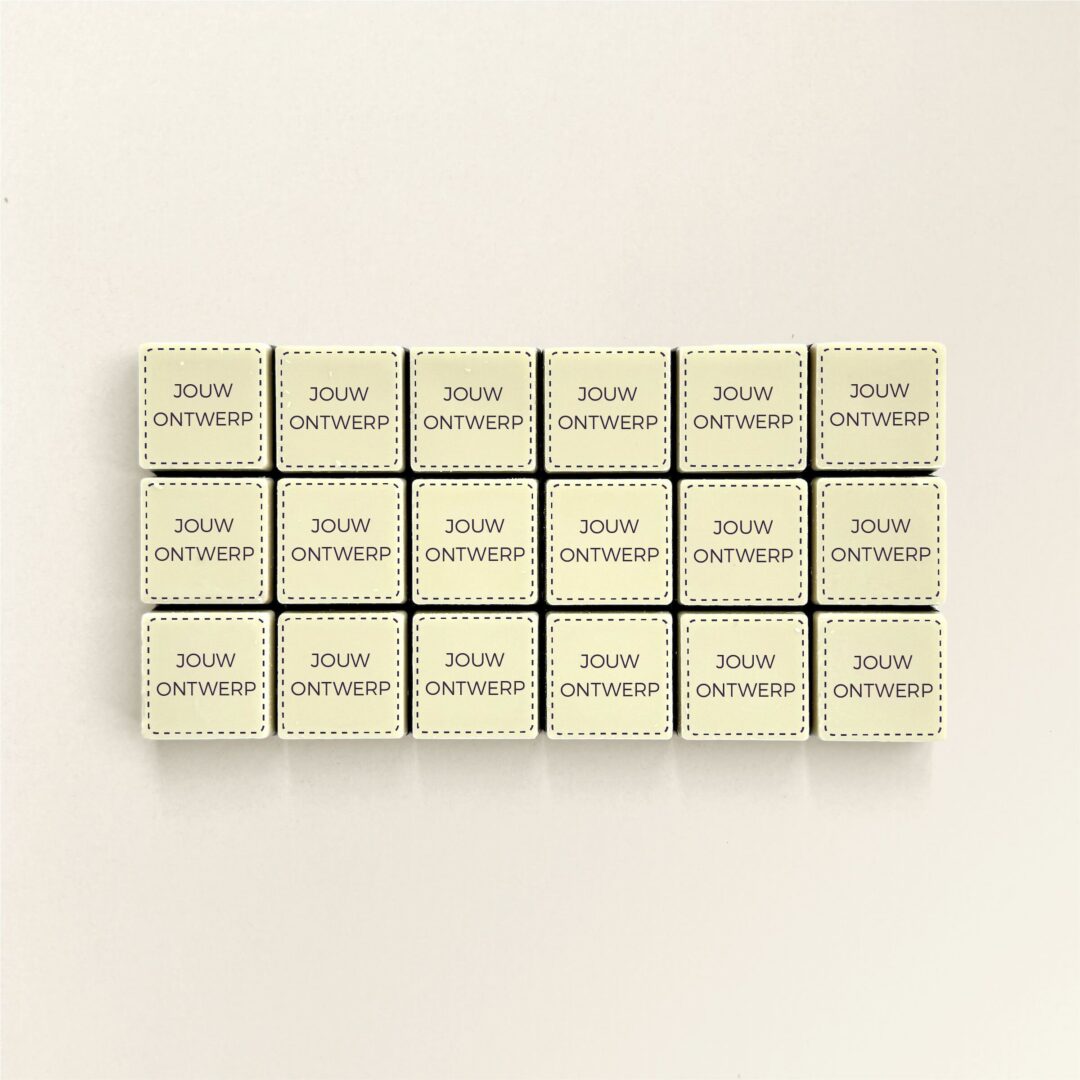 chocolade logoblokje 18x