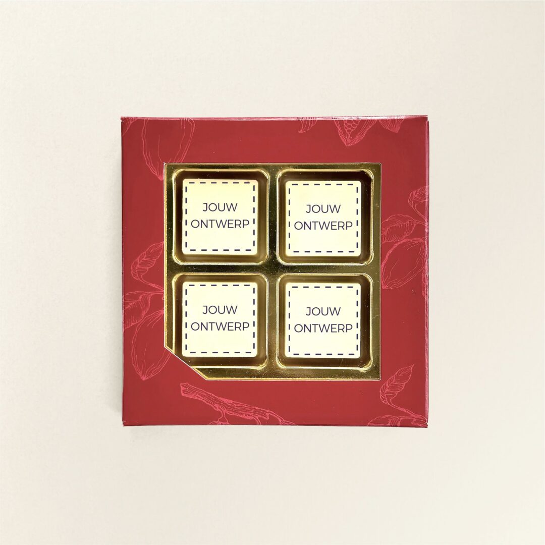 chocolade logoblokje 4x