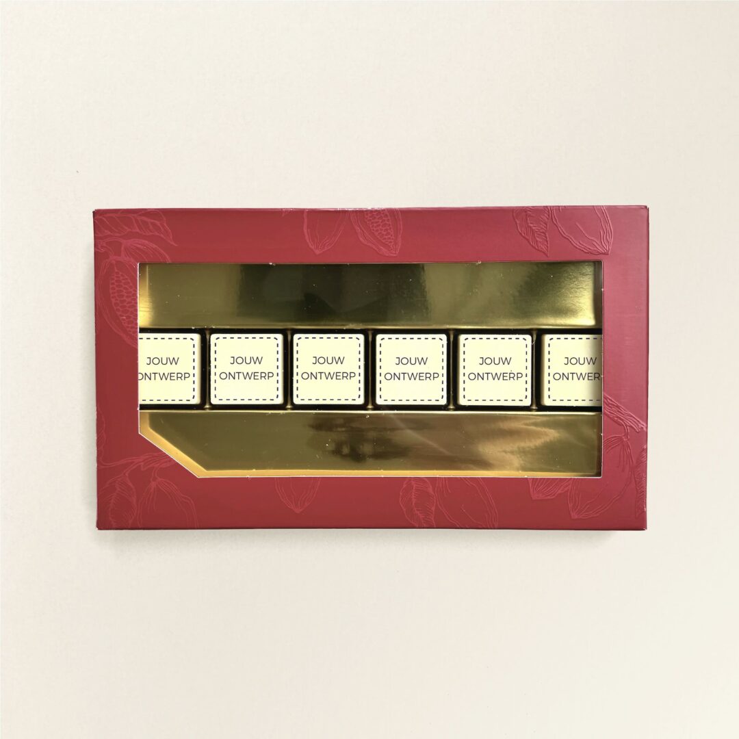 chocolade logoblokje 6x