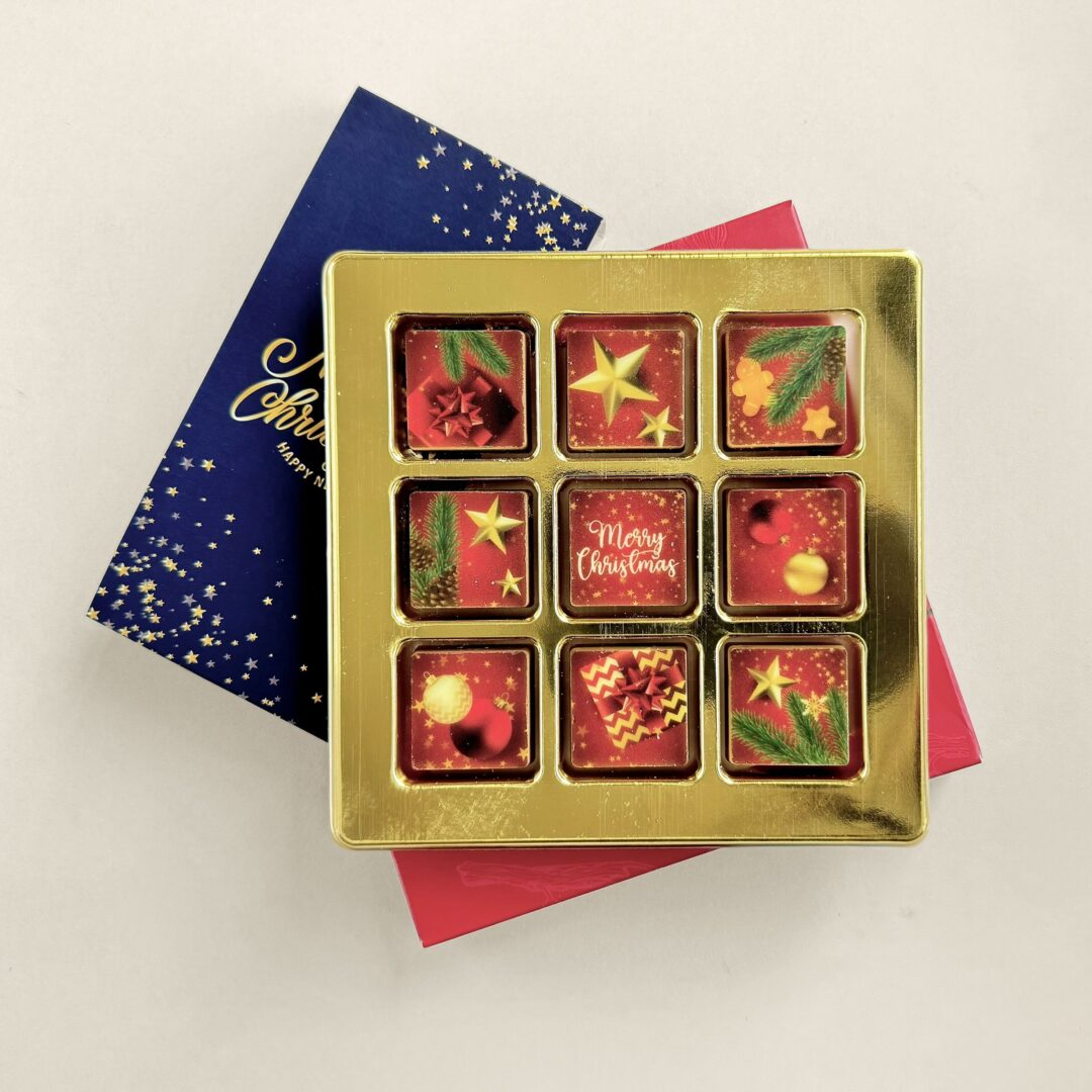 Schokoladenwürfel 9 Weihnachten