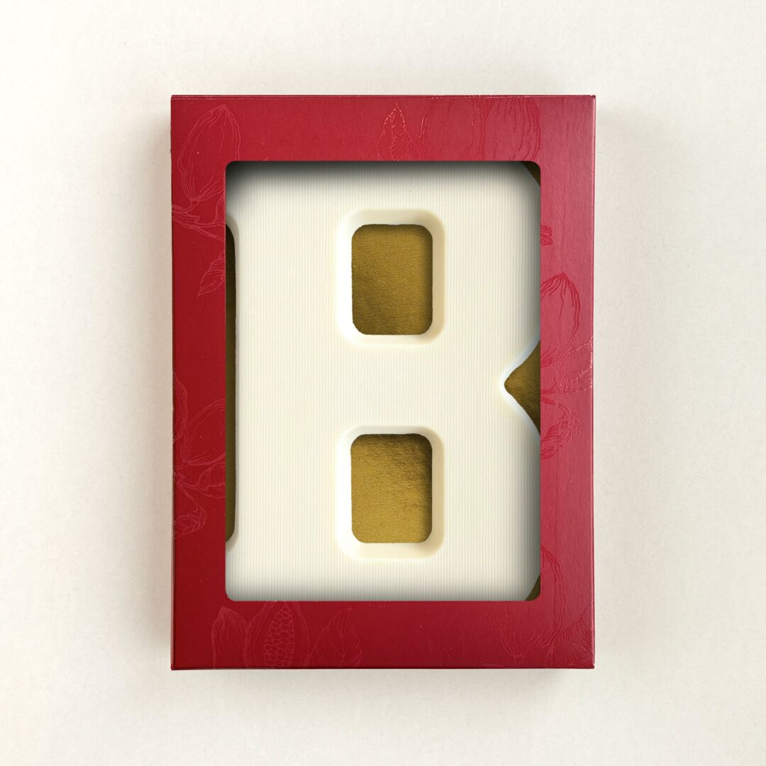 Chocoladeletter B Wit