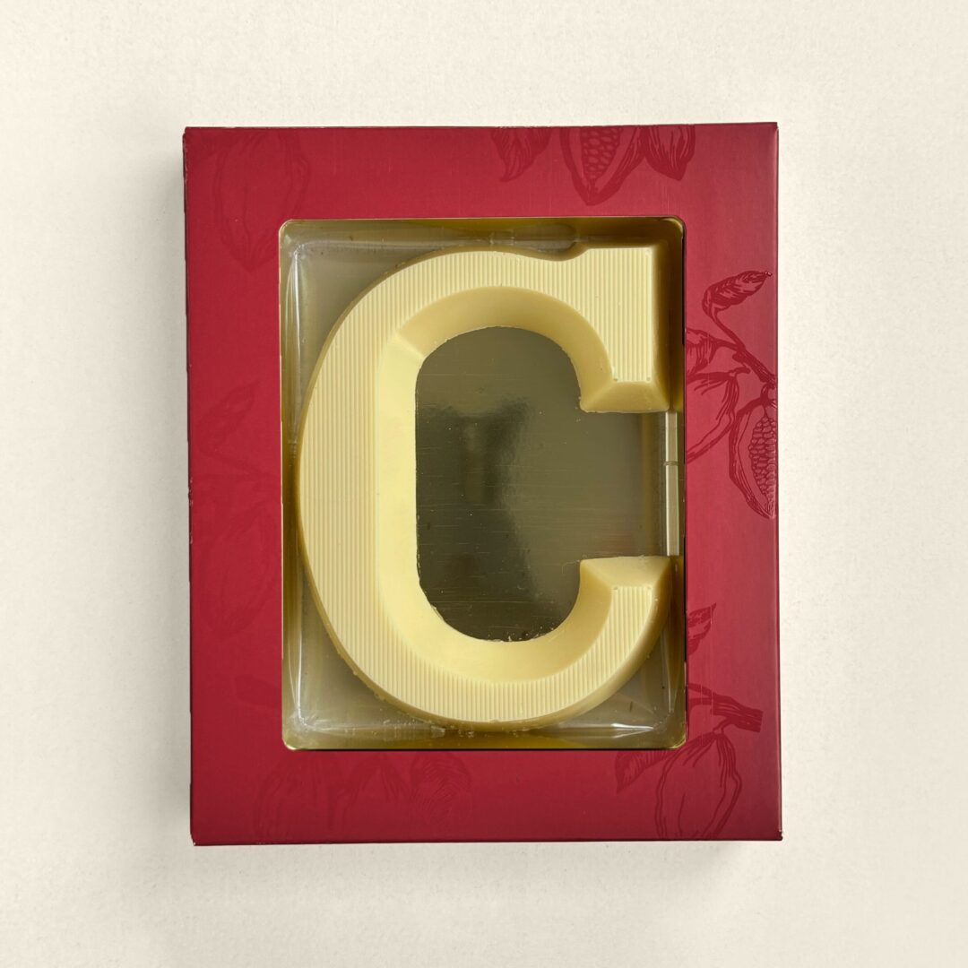 Chocoladeletter C Wit