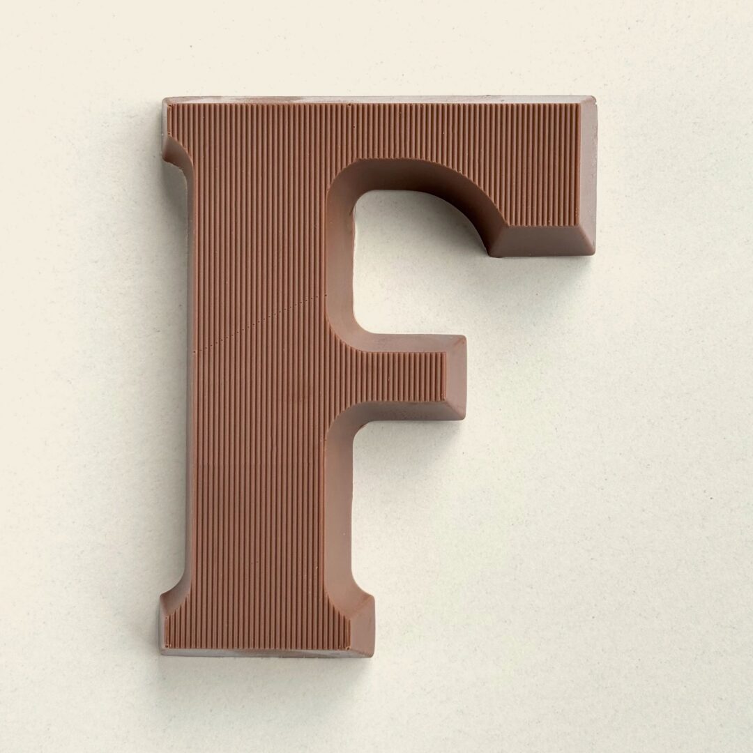 Chocoladeletter F Melk