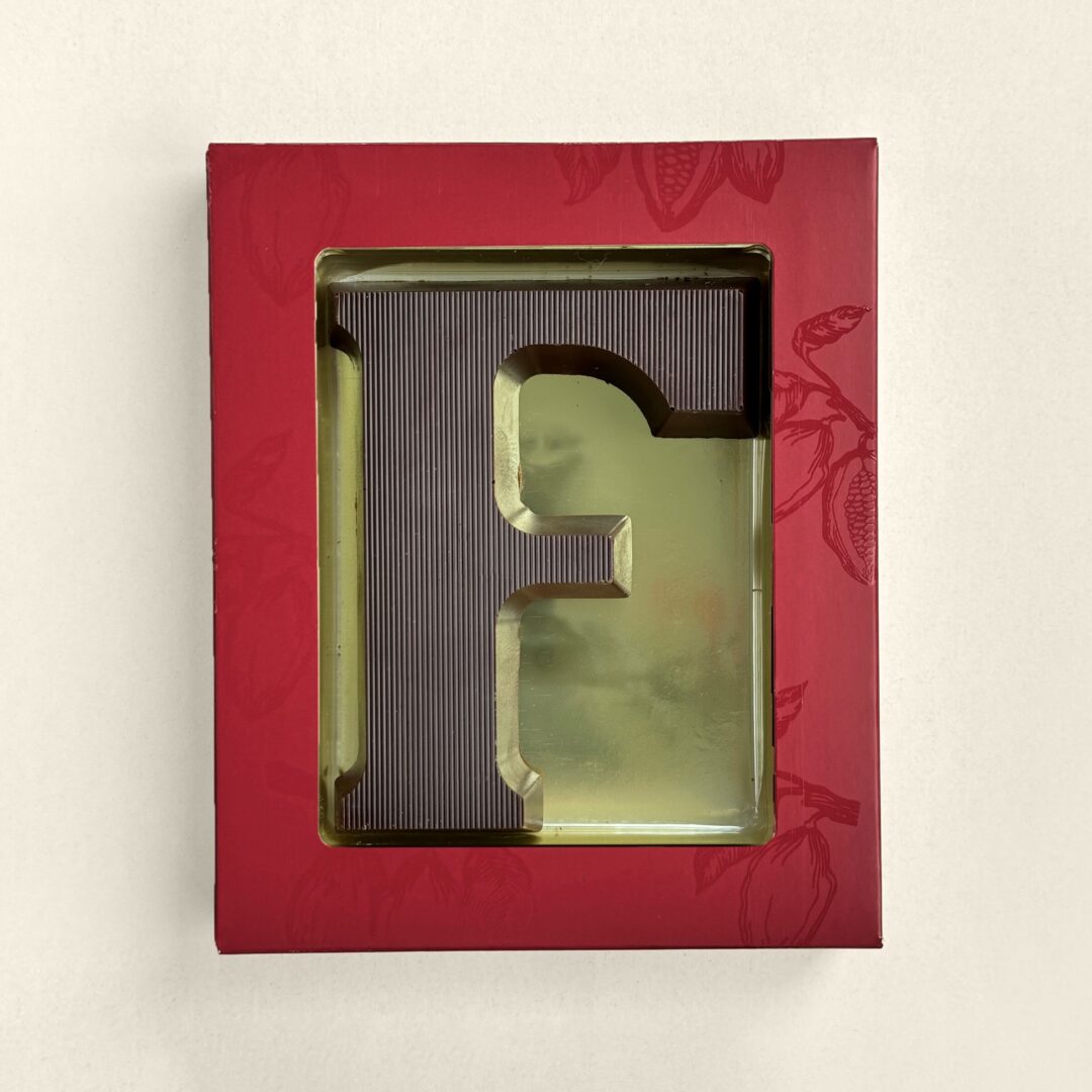 Chocoladeletter F Puur