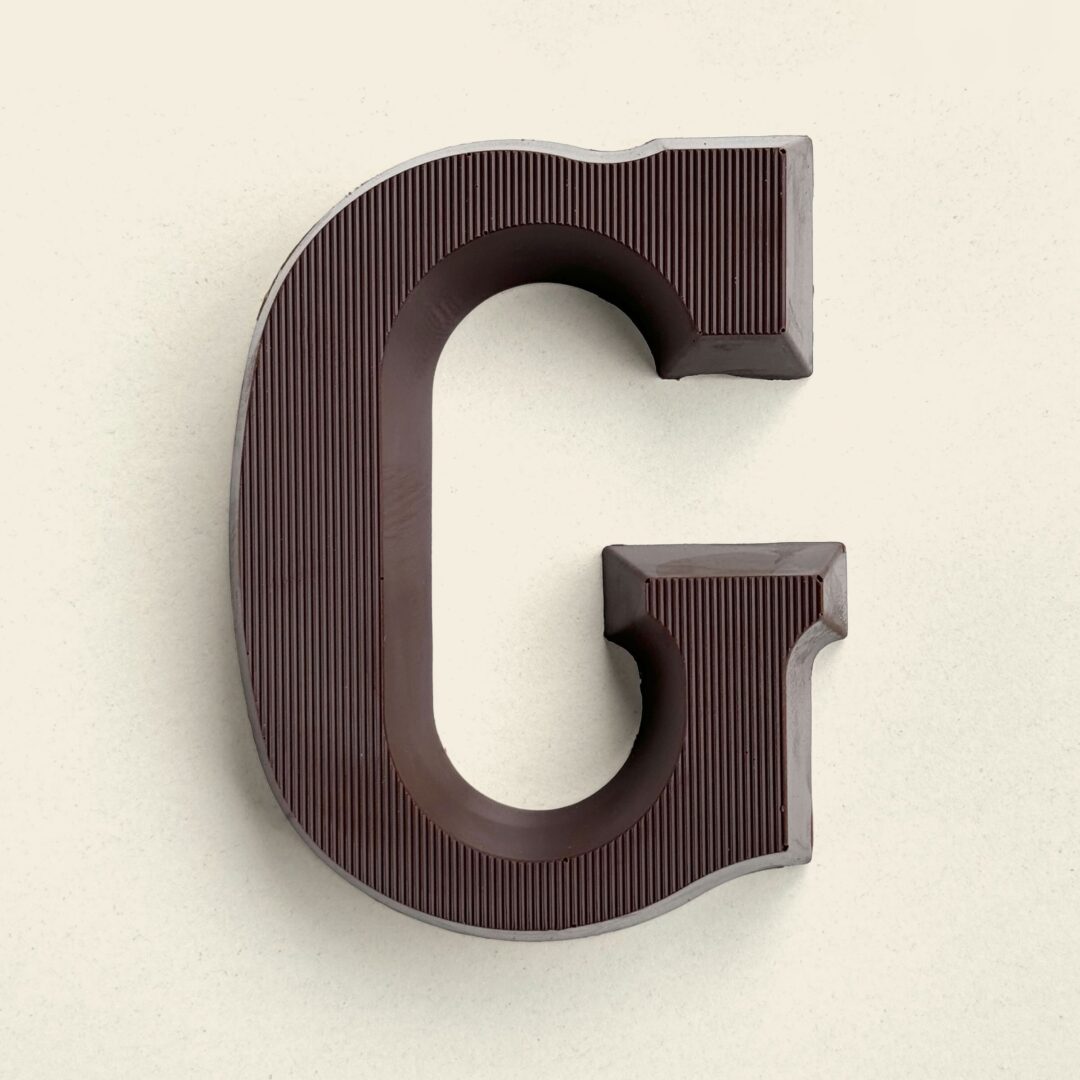 Chocoladeletter G Puur
