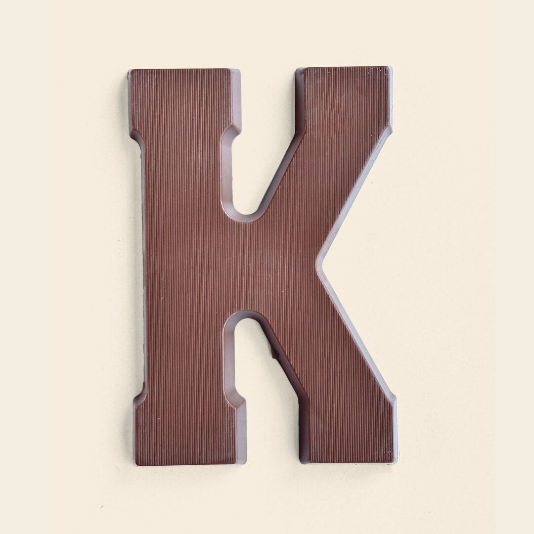 Chocoladeletter K Melk