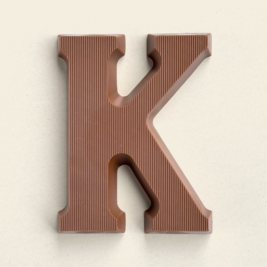 Chocoladeletter K Melk