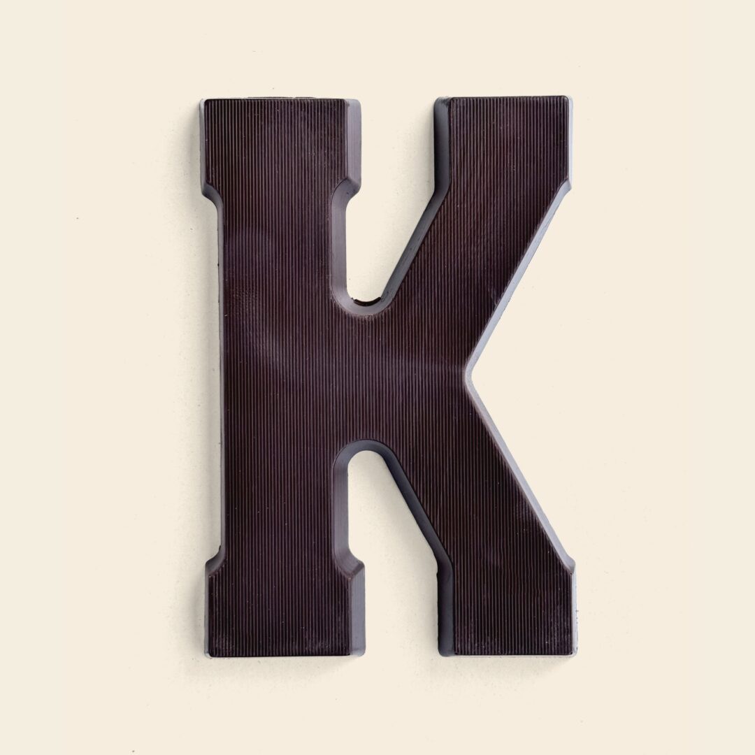 Chocoladeletter K Puur