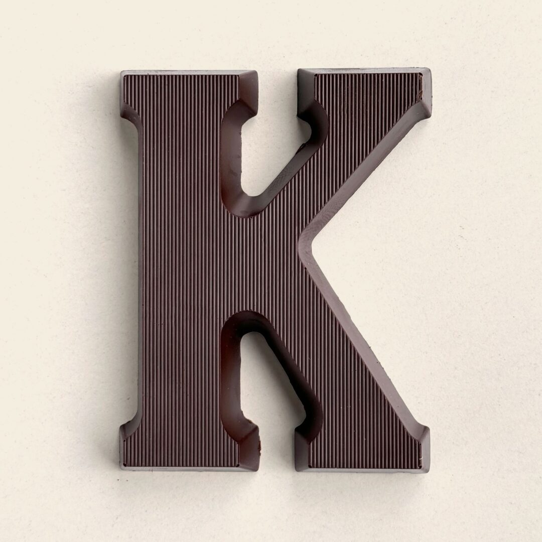 Chocoladeletter K Puur