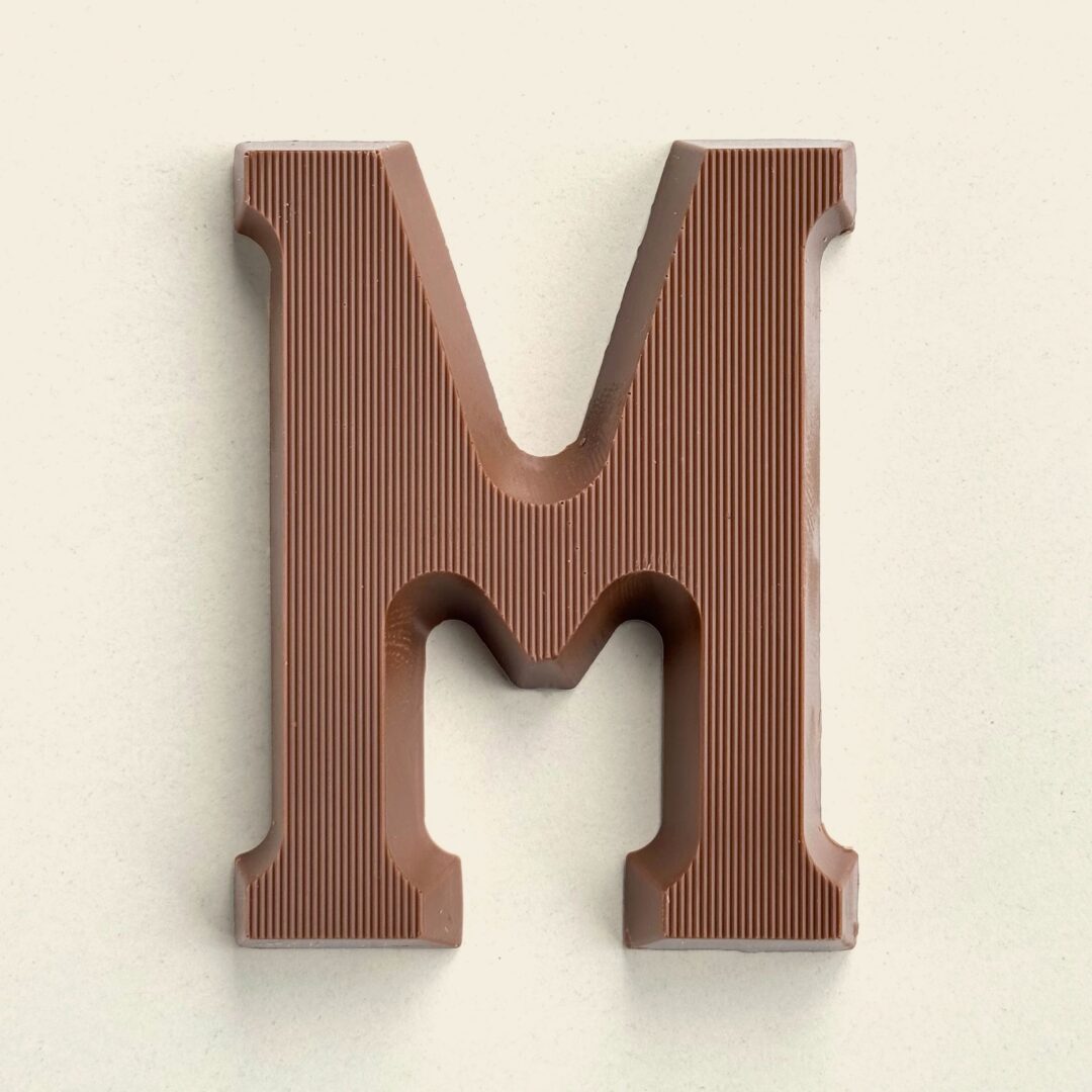 Chocoladeletter M Melk