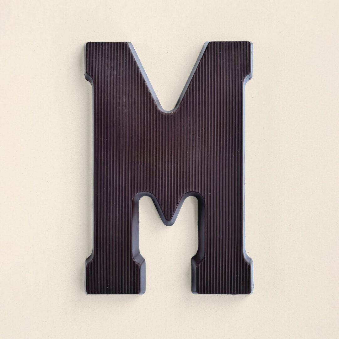 Schokoladenbuchstabe M Zartbitter