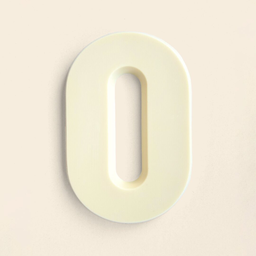 Chocoladeletter O Wit