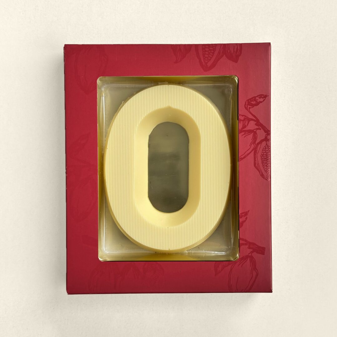 Chocoladeletter O Wit