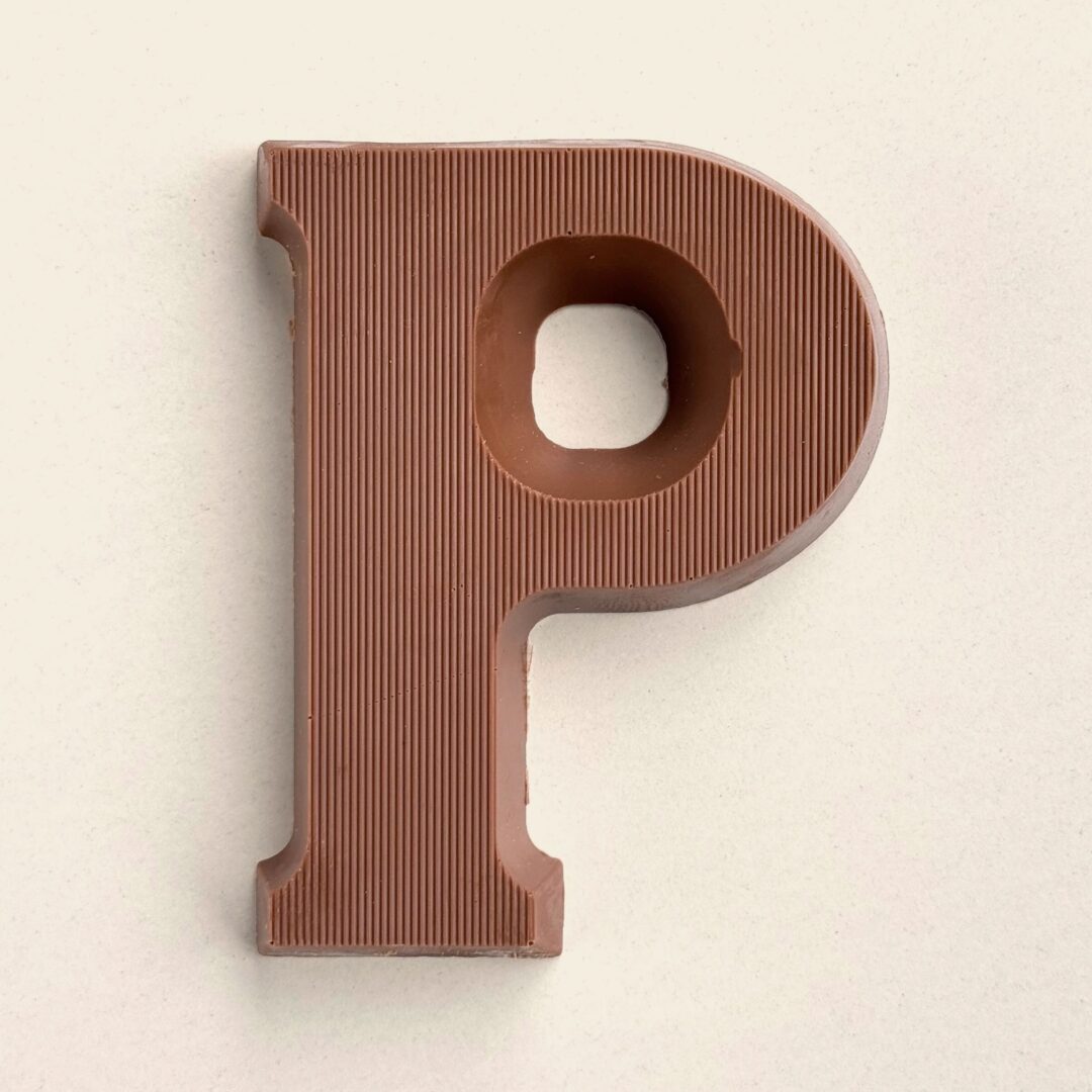 Chocoladeletter P Melk