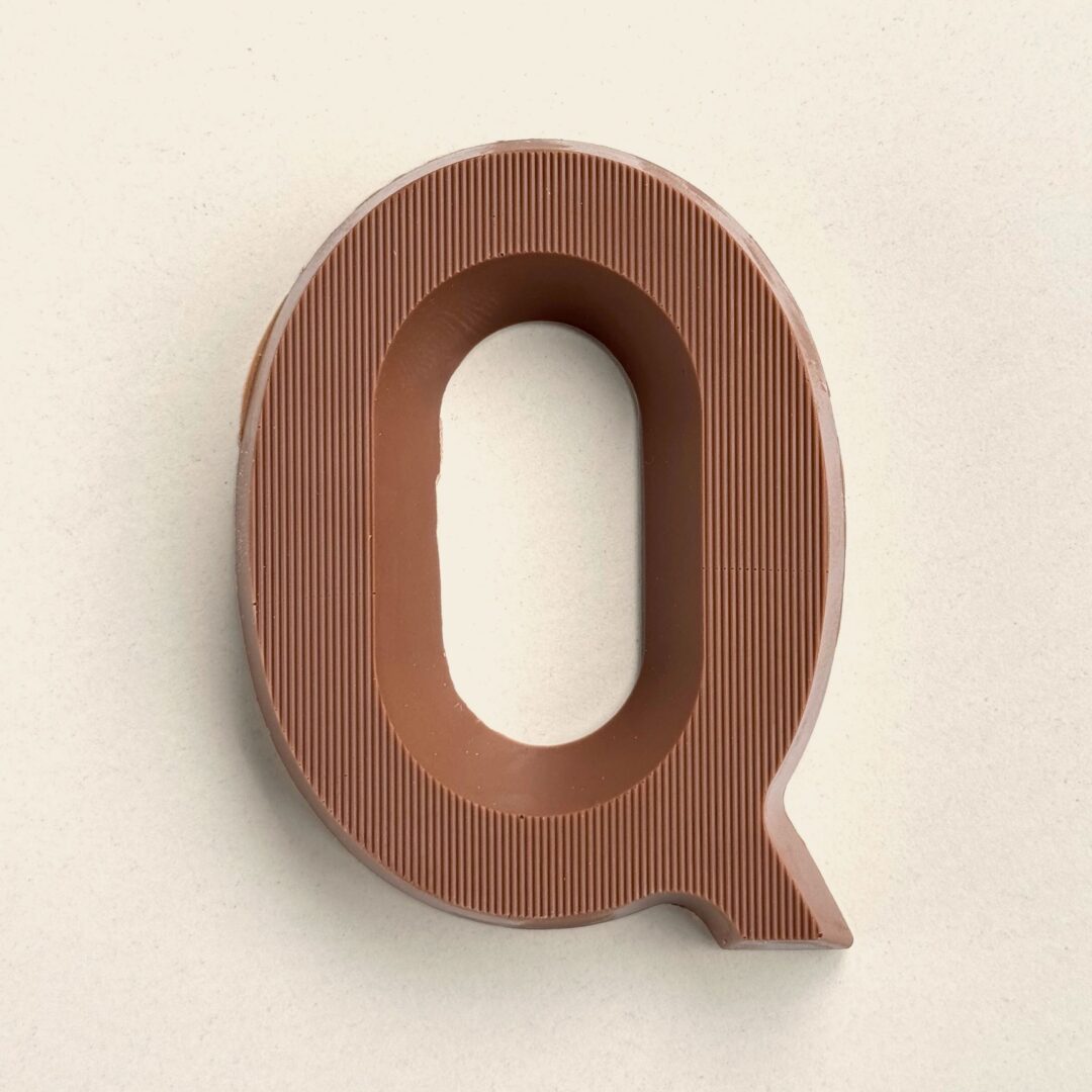 Chocoladeletter Q Melk