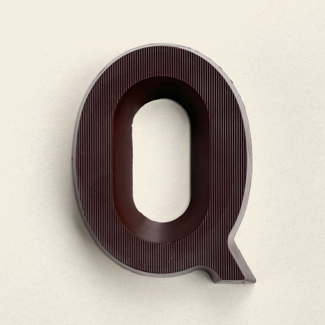 Chocoladeletter Q Puur