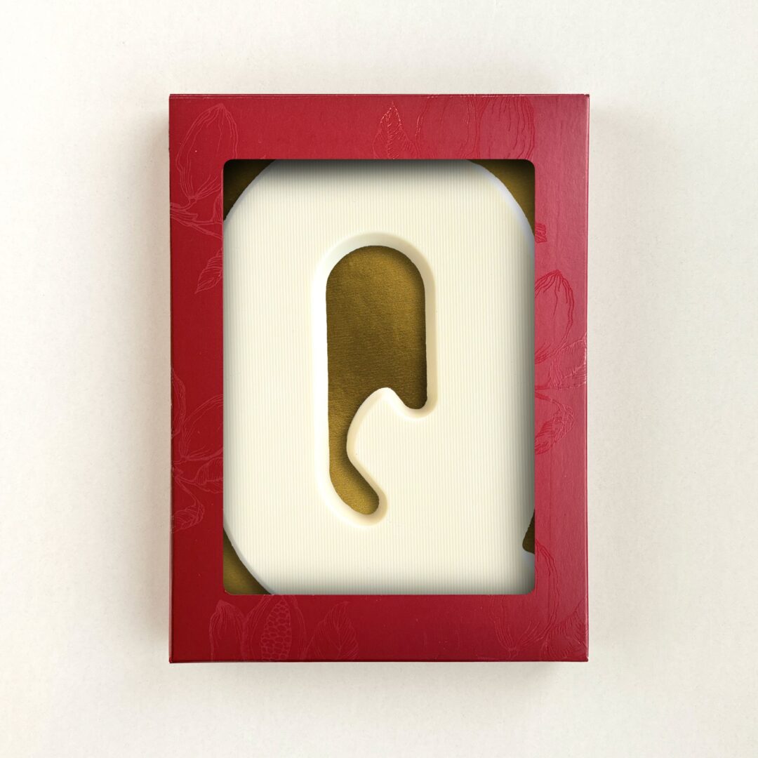 Chocoladeletter Q Wit