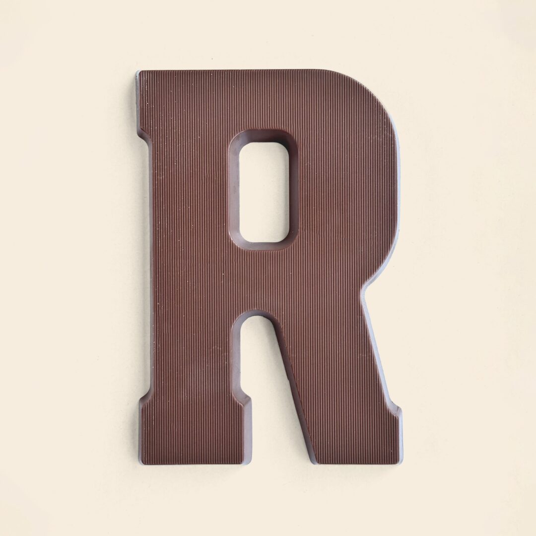 Chocoladeletter R Melk