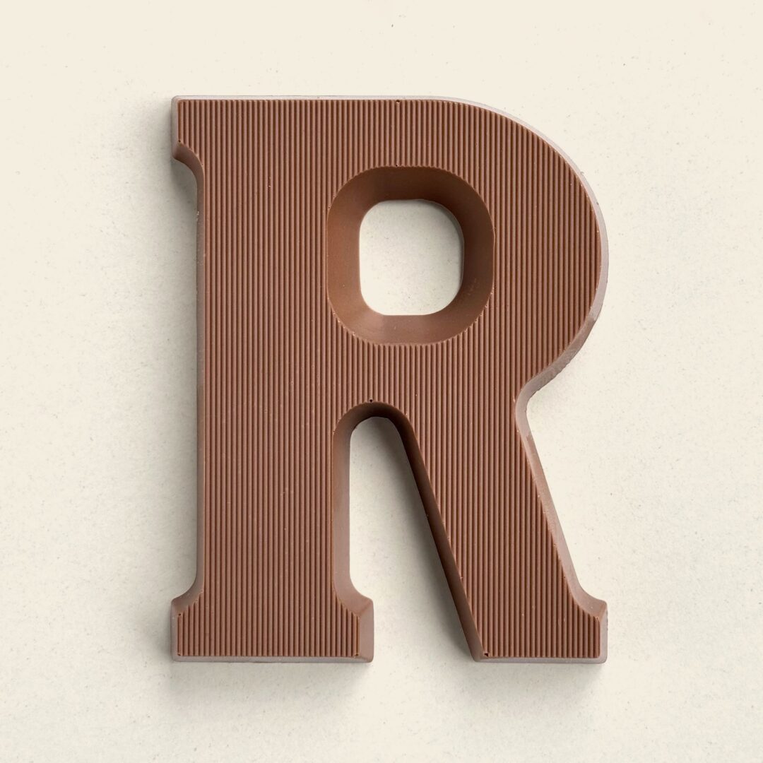 Chocoladeletter R Melk