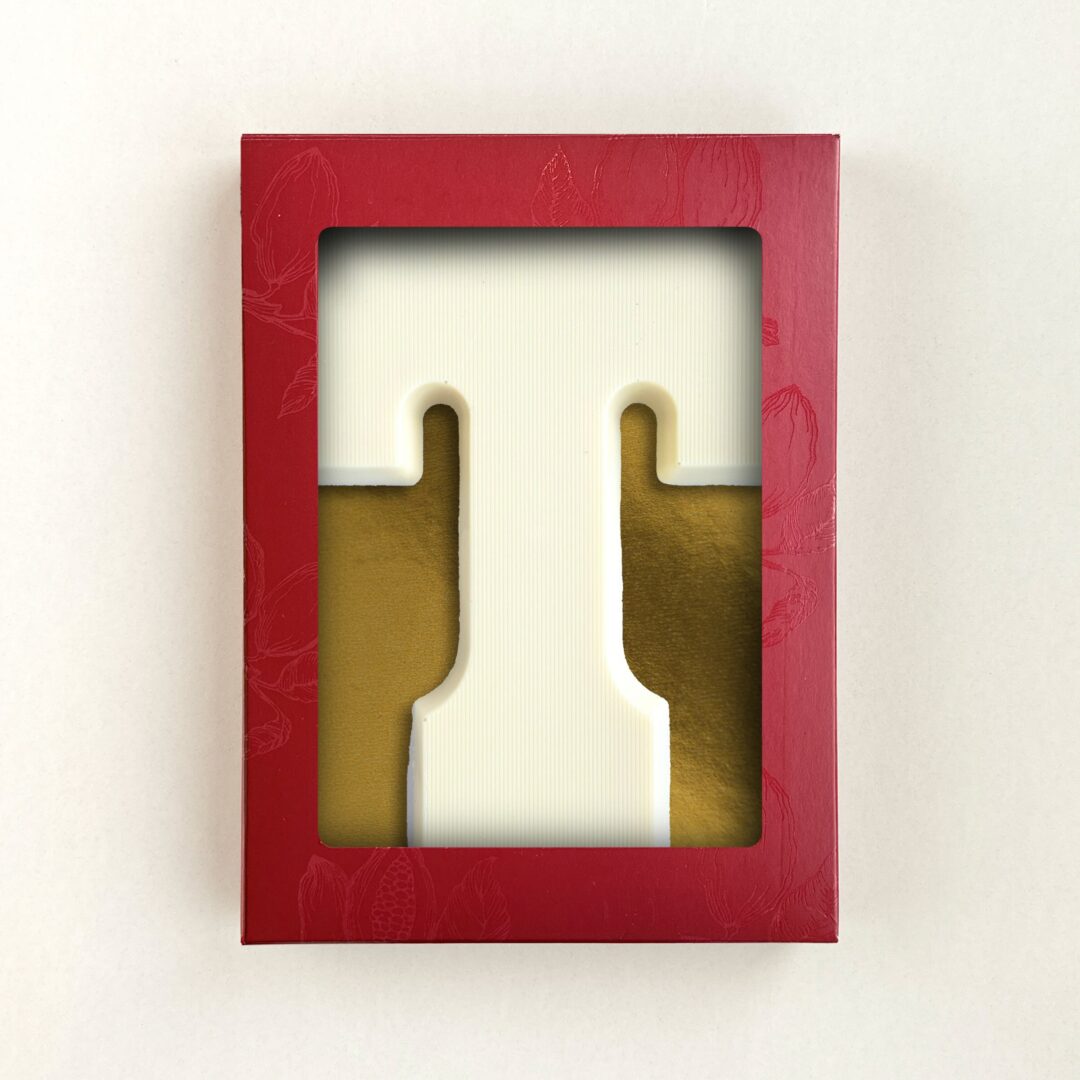 Chocoladeletter T Wit