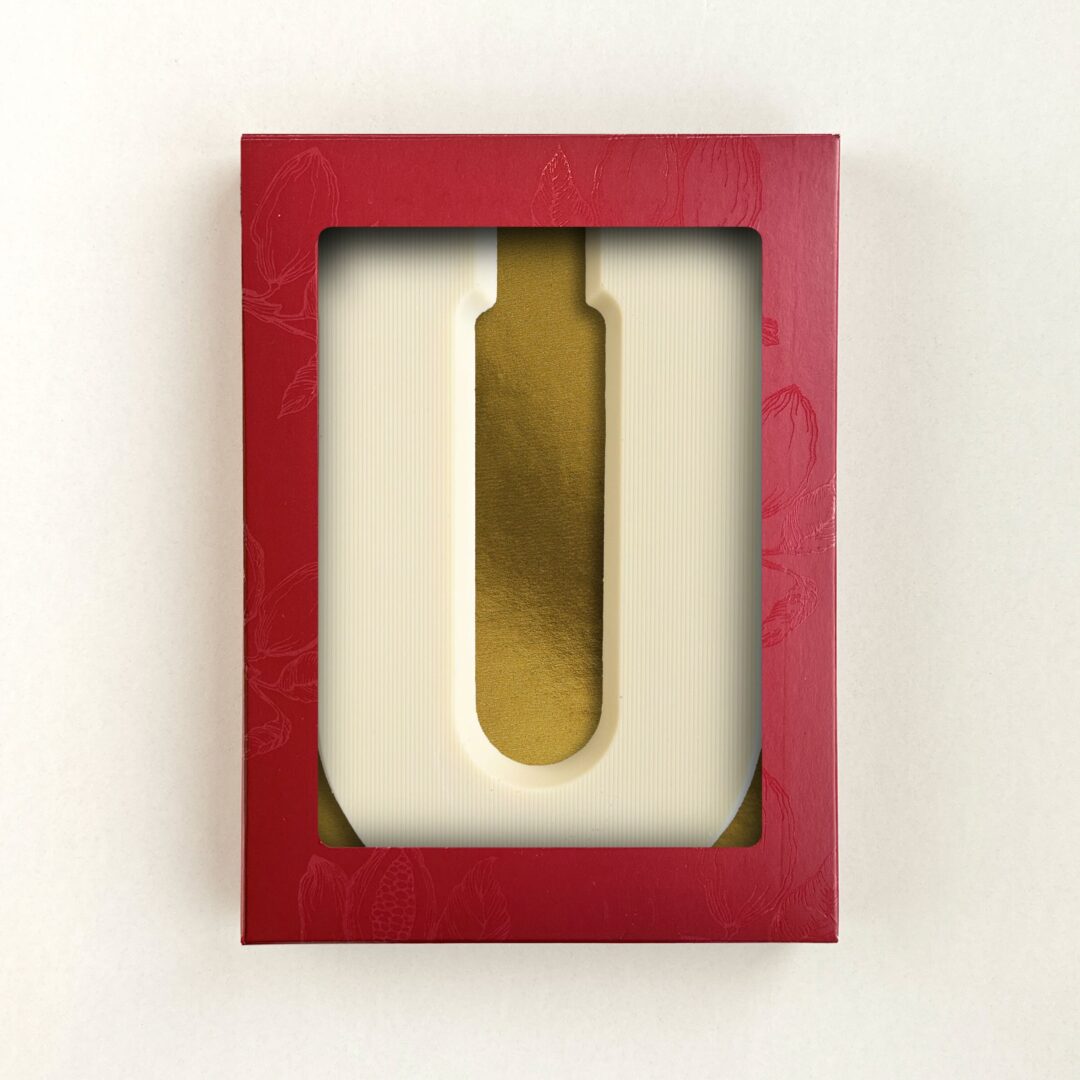 Chocoladeletter U Wit