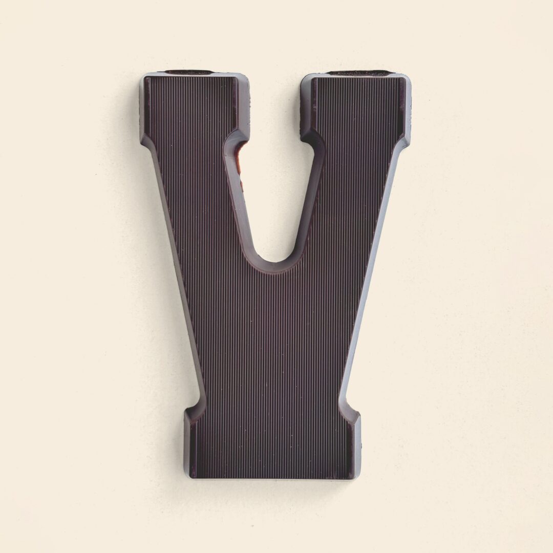 Chocoladeletter V Puur