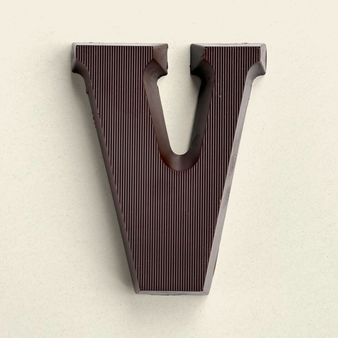 Chocoladeletter V Puur