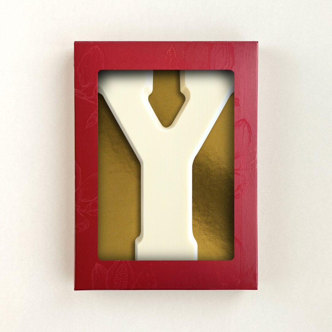 Chocoladeletter Y Wit