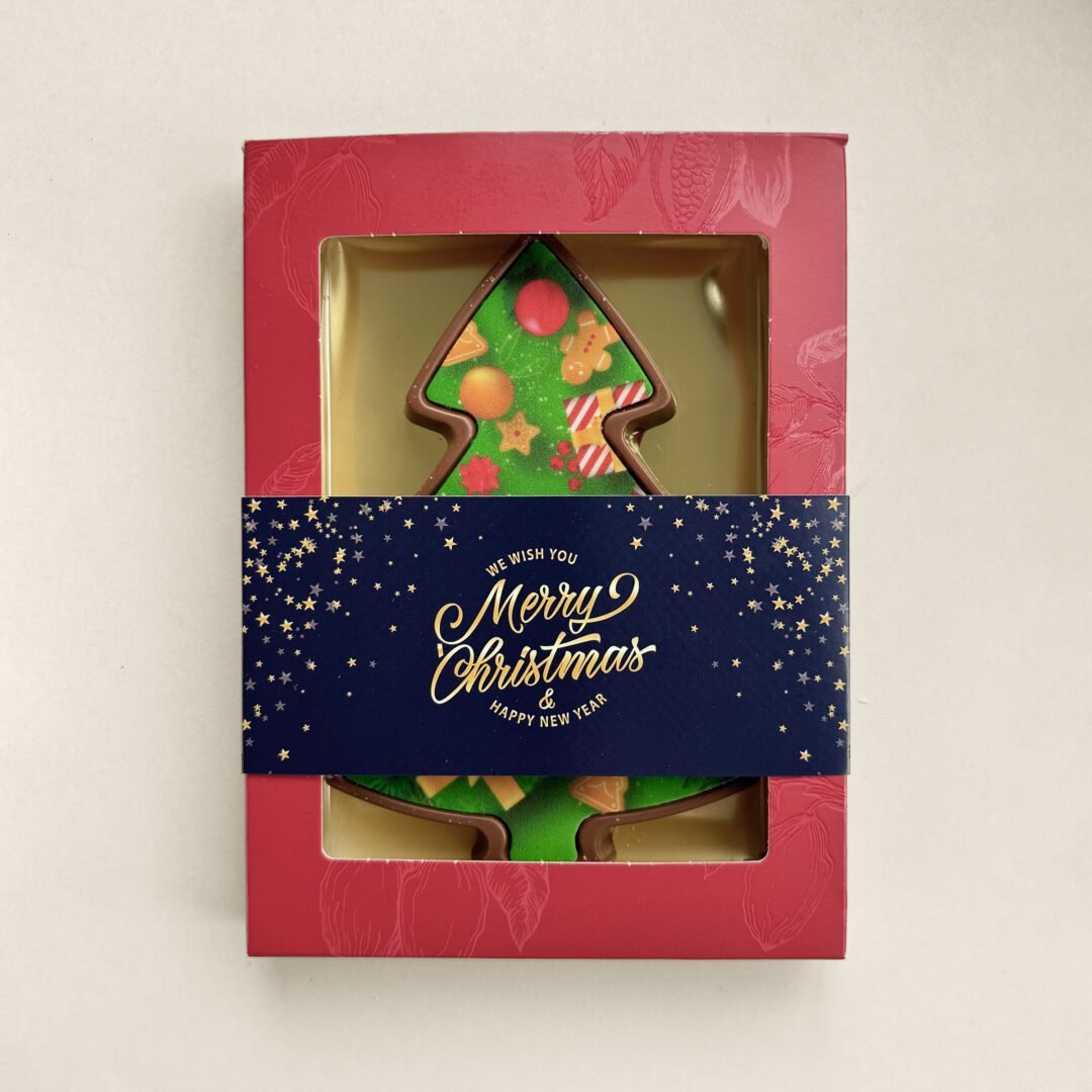 chocolade kerstboom merry christmas
