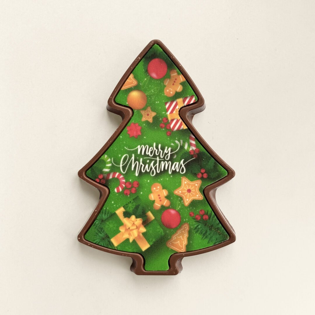 chocolade kerstboom merry christmas