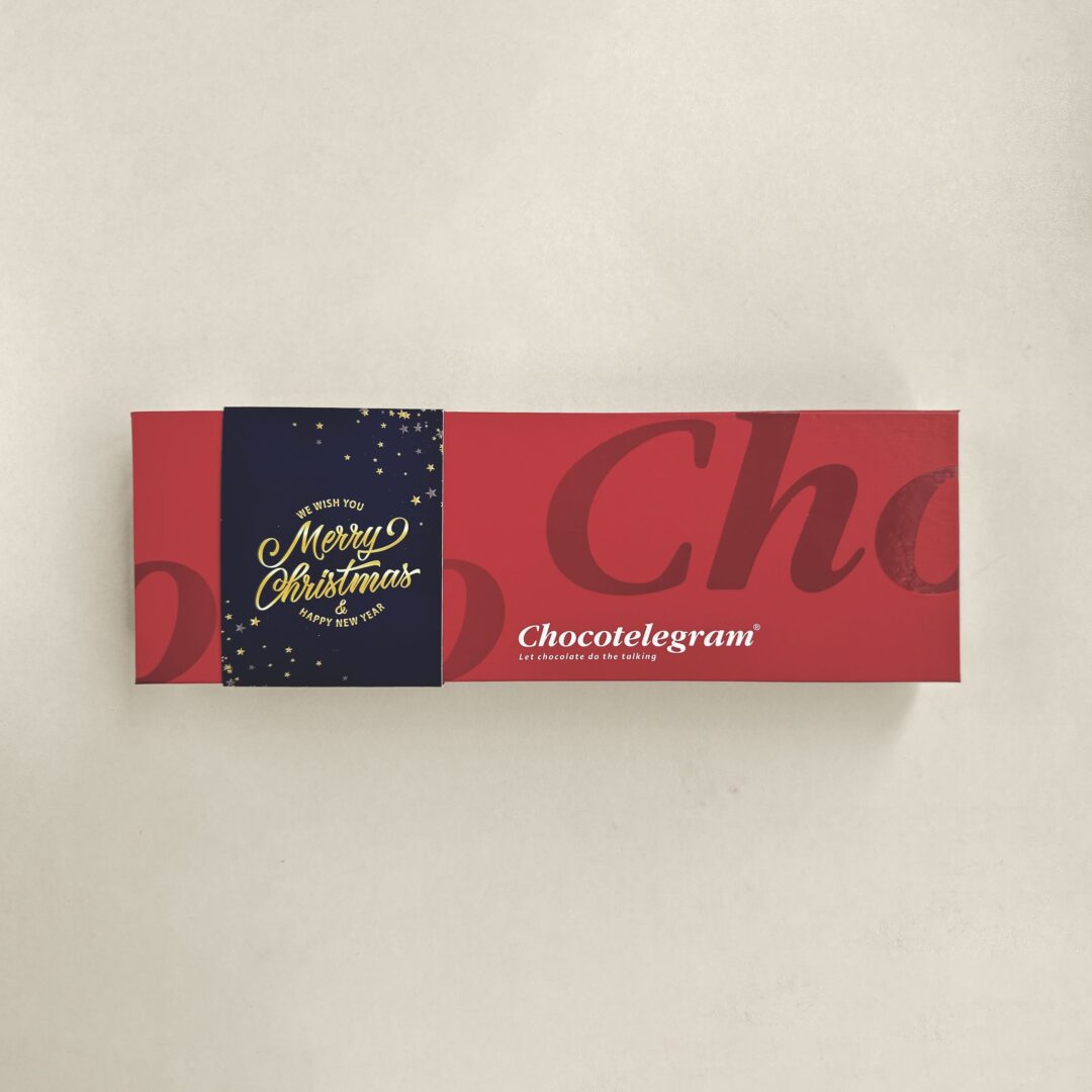 Chocotelegram kerst nieuwjaar logo