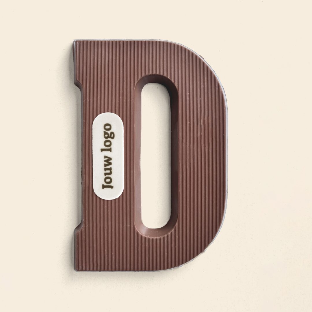 Chocoladeletter Eigen Logo D Melk