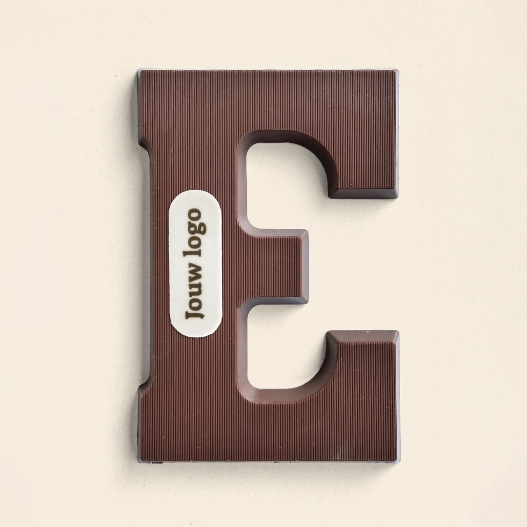 Chocoladeletter Eigen Logo E Melk