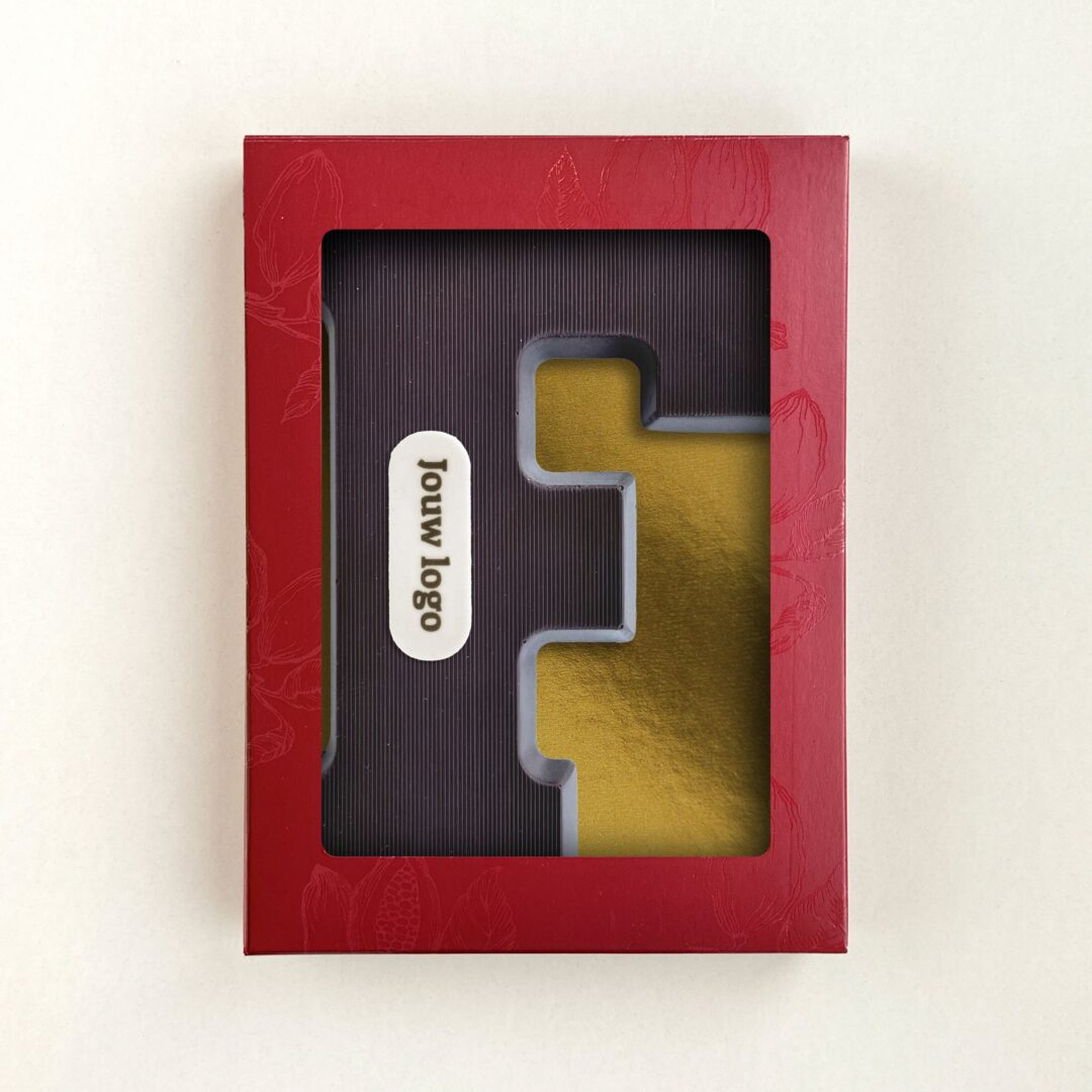 Chocoladeletter Eigen Logo F Puur