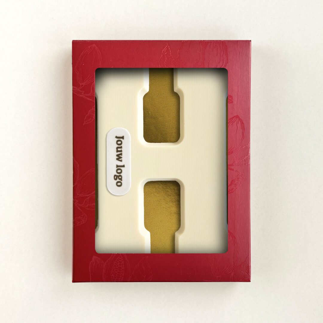 Chocoladeletter Eigen Logo H Wit