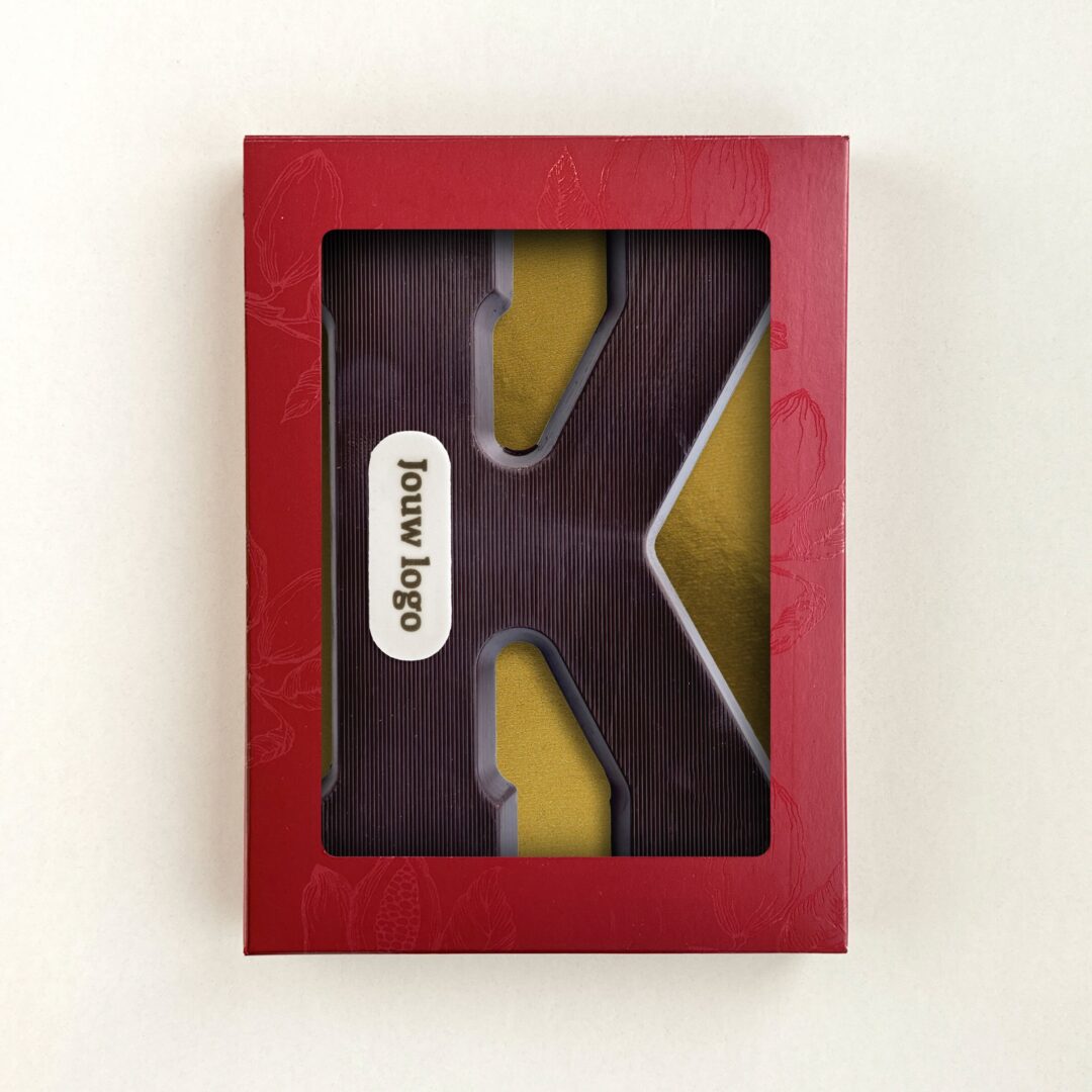 Chocoladeletter Eigen Logo K Puur