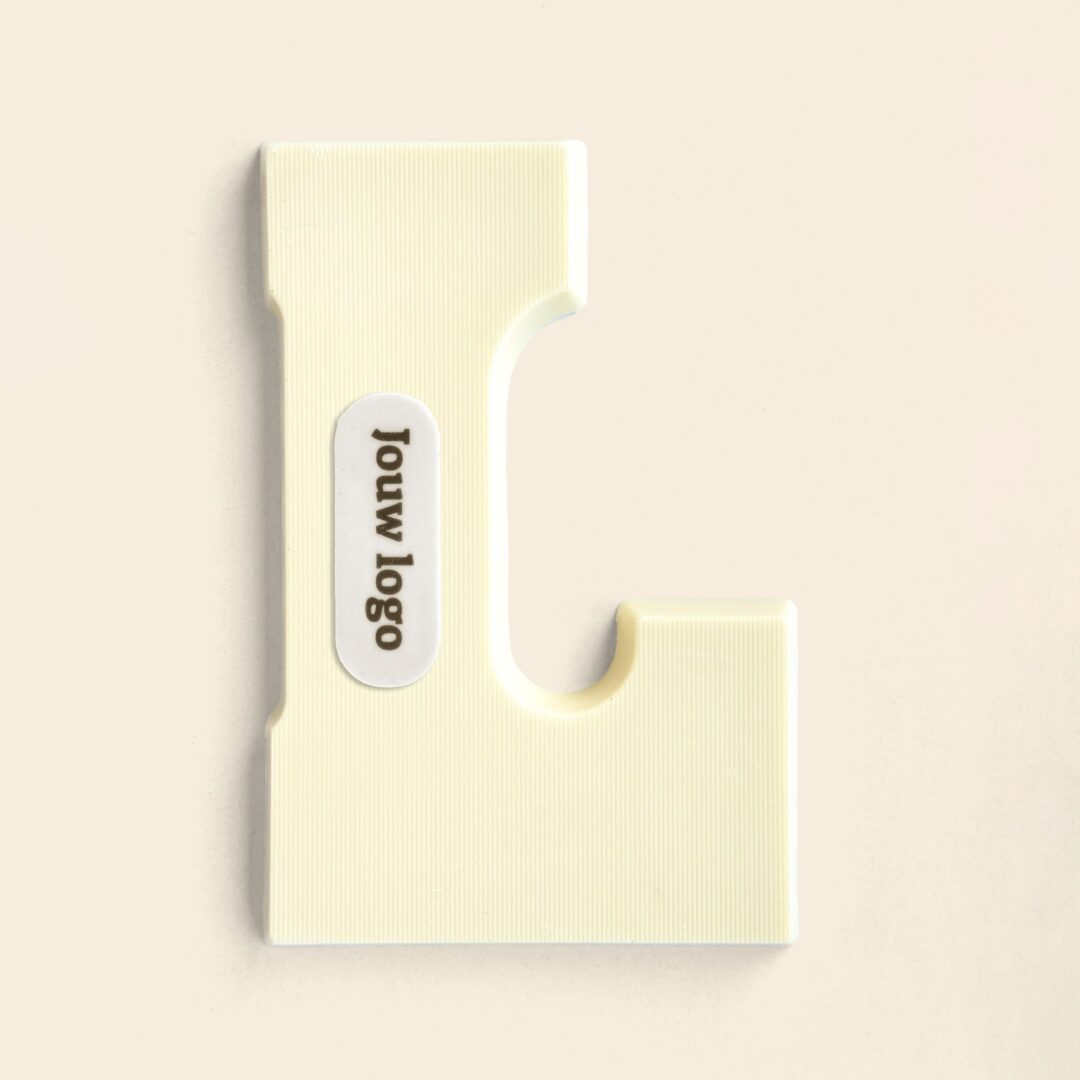 Chocoladeletter Eigen Logo L Wit