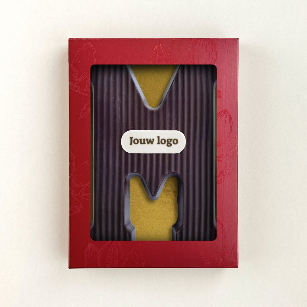 Schokoladenbuchstabe Eigenes Logo M Zartbitter