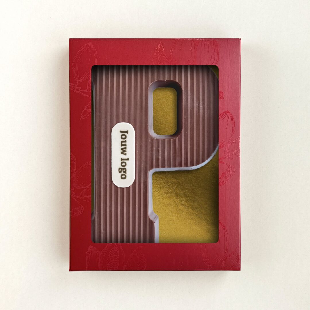 Chocoladeletter Eigen Logo P Melk