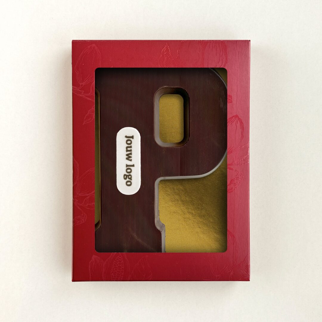 Chocoladeletter Eigen Logo P Puur