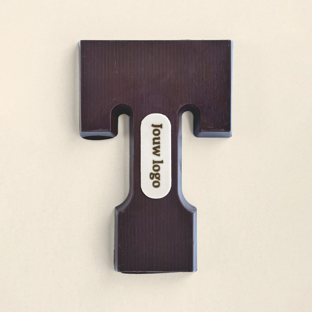 Chocoladeletter Eigen Logo T Puur