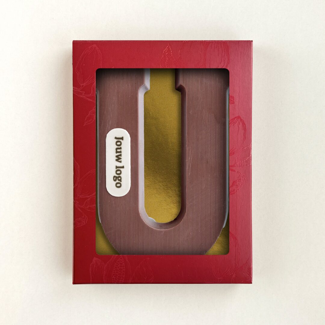 Chocoladeletter Eigen Logo U Melk